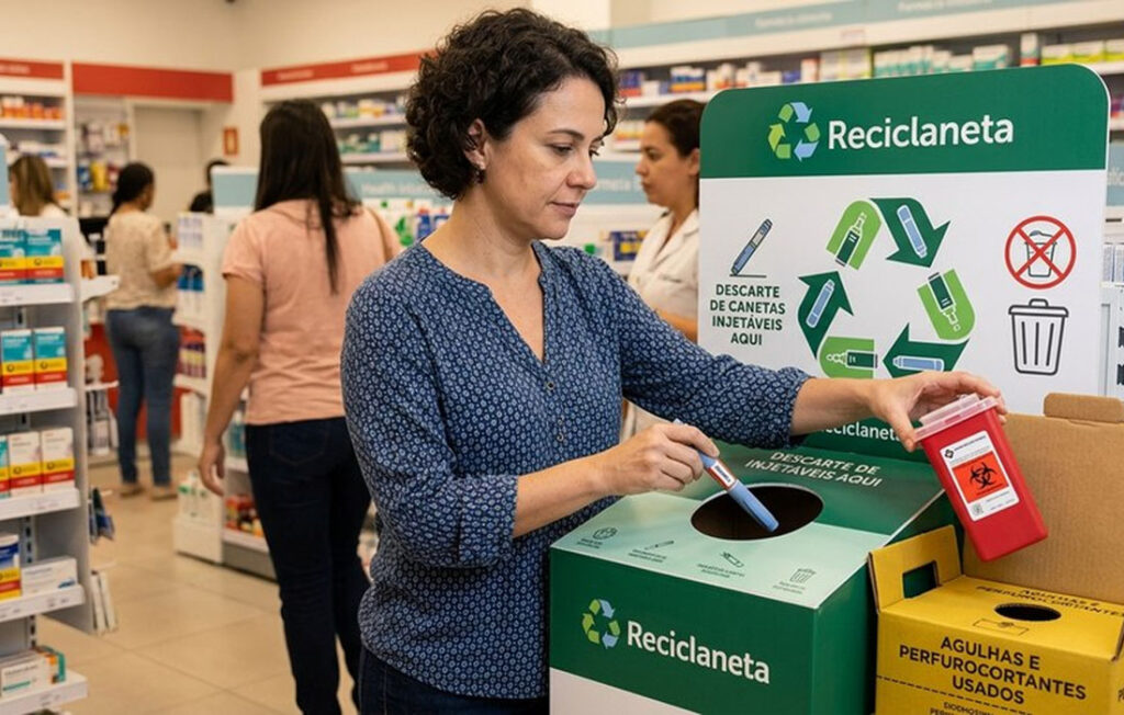 Programa recolhe e recicla milhares de canetas emagrecedoras
